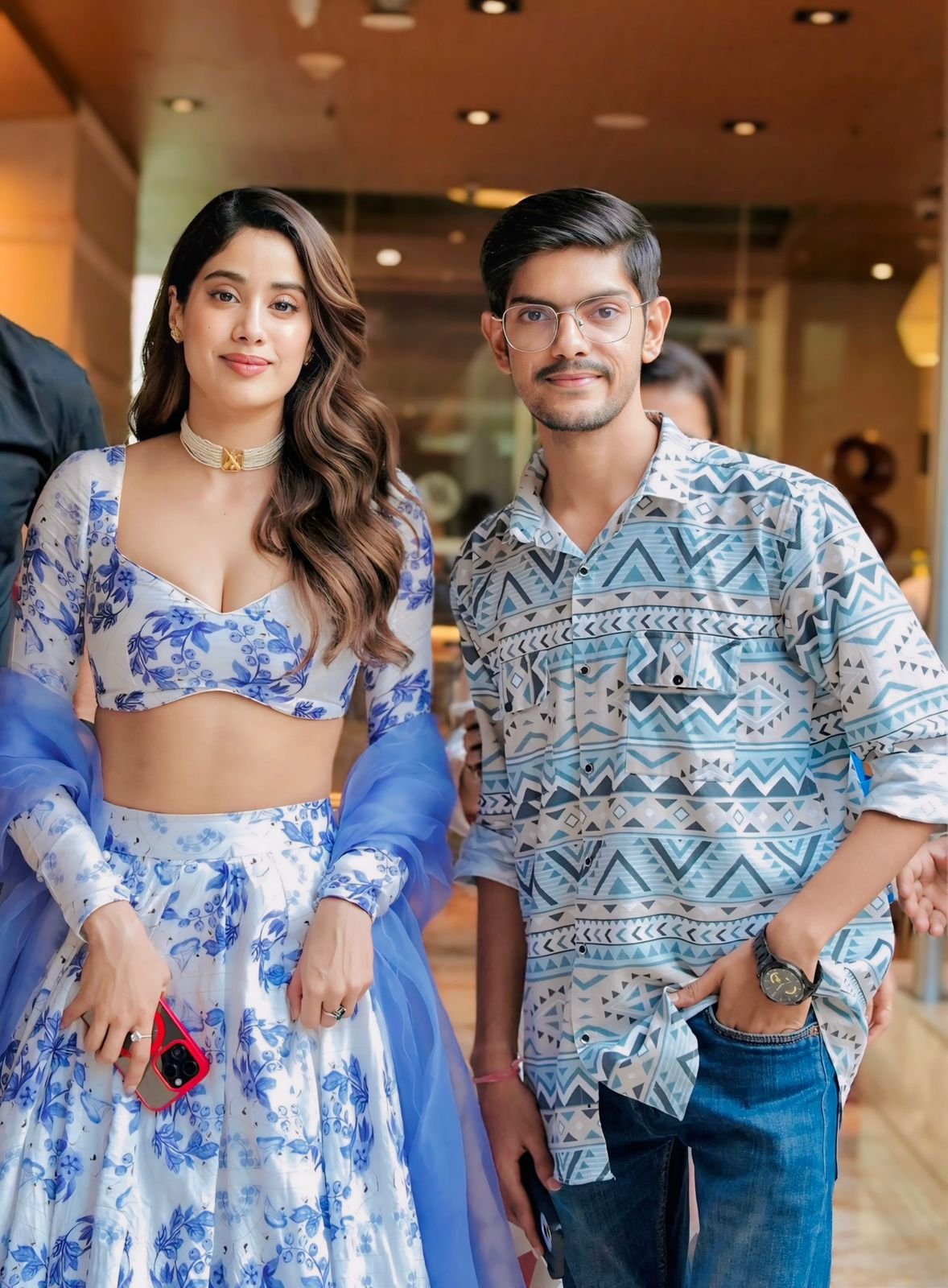 Ronit Raj with a celebrity